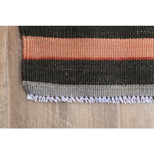 1970s 1970s Turkish Oushak Handmade Wool Cotton Red Kilim Runner Rug For Sale - Image 5 of 11