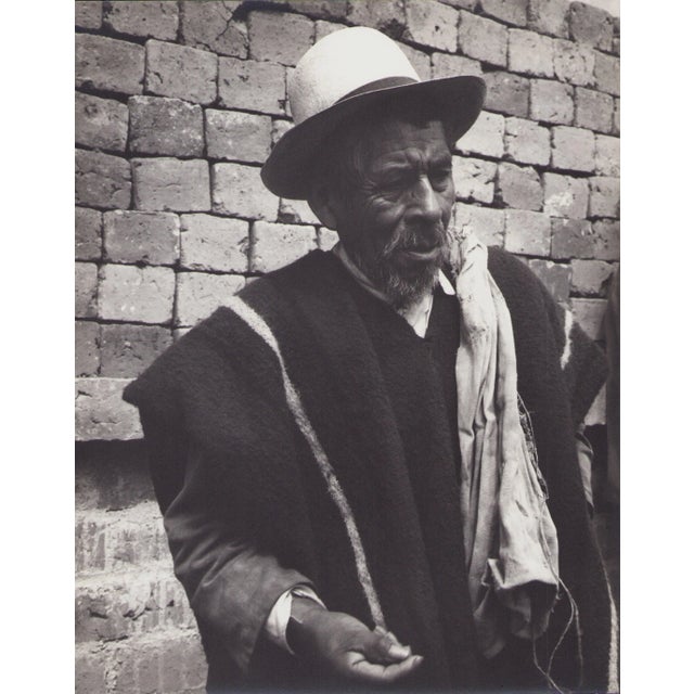 Hanna Seidel, Ecuadorian Man's Handicraft, Black and White Photograph, 1960s For Sale - Image 3 of 3