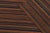 Vintage Palas Bidjar Square Kilim in Brown & Red With Bold Stripes - Rug & Kilim For Sale - Image 10 of 10