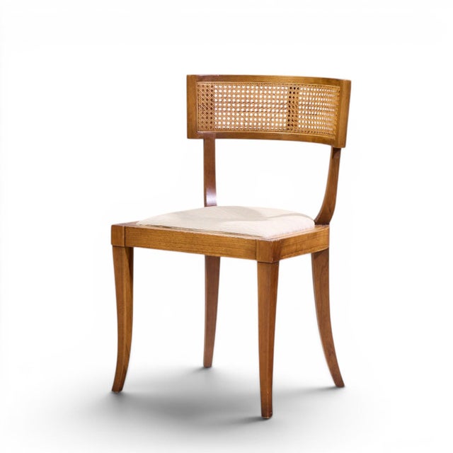 Michael Taylor for Baker Klismos Mid Century Cane Dining Chairs - Set of 4 For Sale In Chicago - Image 6 of 11