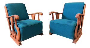 Pair of 1960s Art Deco Lounge Chair