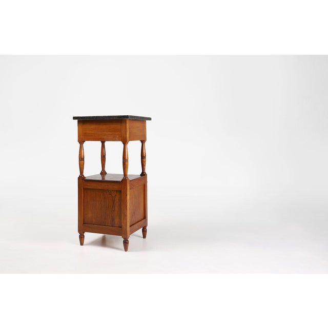 Art Deco French Night Stand with Blue Stone Top, 1920s For Sale - Image 11 of 12
