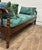 Antique Carved and Turned Spindle Spool Daybed Bench With Cushions For Sale - Image 9 of 12