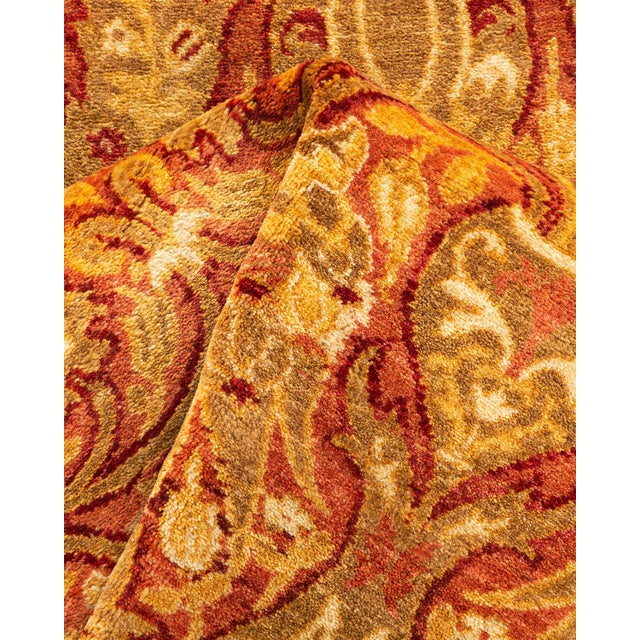Textile Mogul Hand-Knotted Runner Rug - Yellow, 2' 8" x 8' 1" For Sale - Image 7 of 8