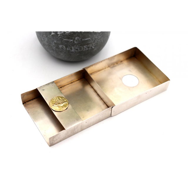 Silver Cigarette Box with Reliefs For Sale - Image 4 of 7