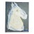 Contemporary Original Painting “Horse in White” by Cassandra on Auker. Acrylic on Stretched Canvas. For Sale