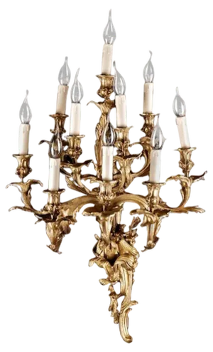 19th Century Louis XV Lighted Luminaire Wall Light