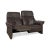 Animal Skin Musterring Two-Seater Sofa in Leather For Sale - Image 7 of 12