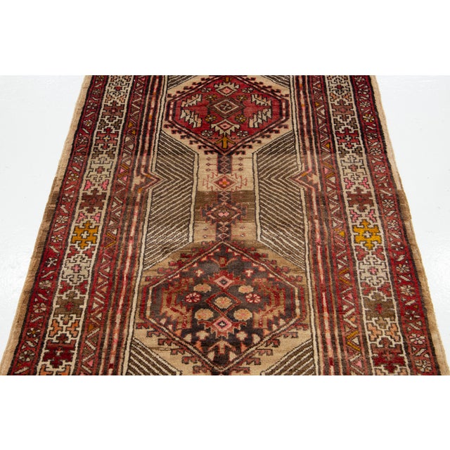 Vintage Persian Serab Handmade Wool Rug With Allover Pattern For Sale In New York - Image 6 of 11
