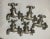 15 Piece Antique Nickel Plated Brass Porcelain Industrial Faucet Fixture Handle For Sale - Image 15 of 16