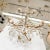 Traditional Gilt Metal Crystal Drop Chandelier For Sale - Image 9 of 10