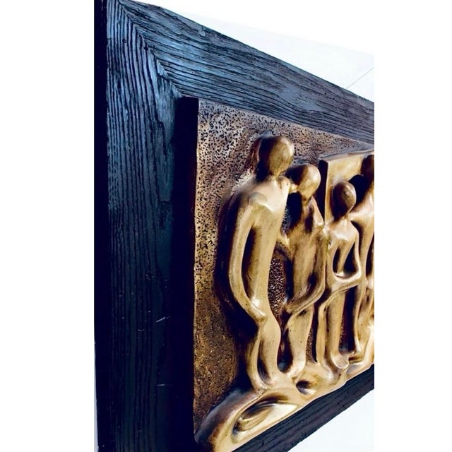 1960s Lovers Huge Brutalist Fiberglass Wall Sculpture Espada for Finesse Originals Mad Men For Sale In Tampa - Image 6 of 16