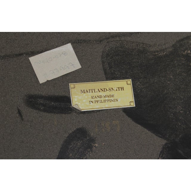 Maitland Smith Flame Mahogany Federal Style Console Table For Sale - Image 17 of 17