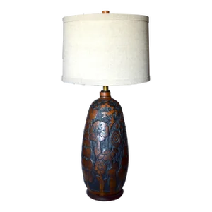 Rare Andrew Bergloff 1929-2015 Large Ceramic Table Lamp