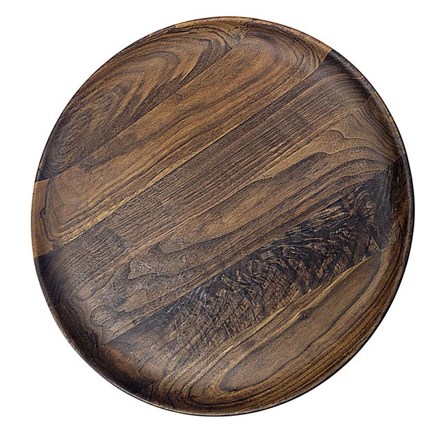 Andrew Pearce Black Walnut 16" Round Serving Platter, Hand Crafted in Vermont. This classic round-shaped platter features...