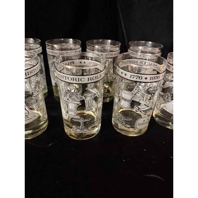 Libbey Glass Co. 1970s Pharmacist Historic Glassware Set - Set of 8 For Sale - Image 4 of 12