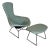Mid Century Modern Bird Chair and Ottoman by Harry Bertoia for Knoll - A Set For Sale