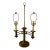 Early to Mid 20th Century French Bouillette Two Arm Table Lamp For Sale