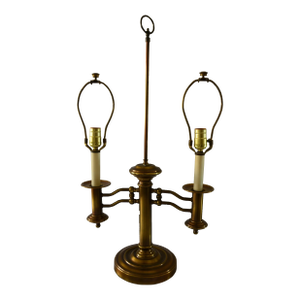 Early to Mid 20th Century French Bouillette Two Arm Table Lamp