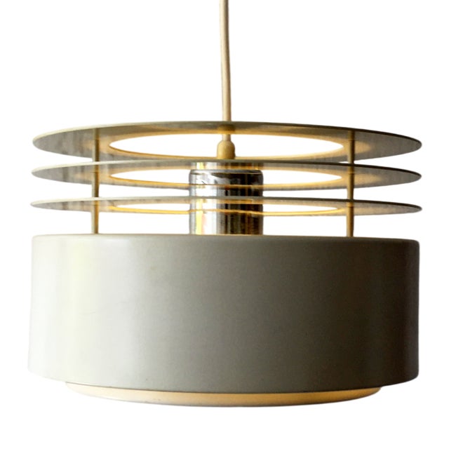 Danish Glass Pendant Lamp, 1970s For Sale