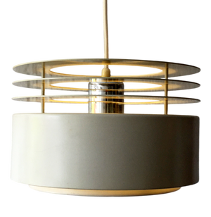Danish Glass Pendant Lamp, 1970s
