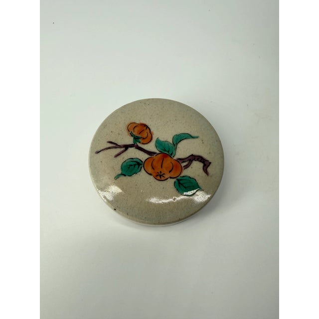 Ceramic Antique Japanese Porcelain Tea Caddy For Sale - Image 7 of 8