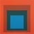 Josef Albers (1888-1976) (after) Homage to the Square Blue + Dark Green with 2 Reds Color silkscreen print On heavy wove...