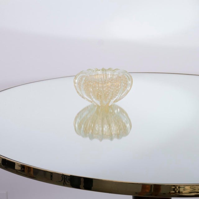 Wood and brass table in the style of Cesare Lacca For Sale - Image 11 of 11