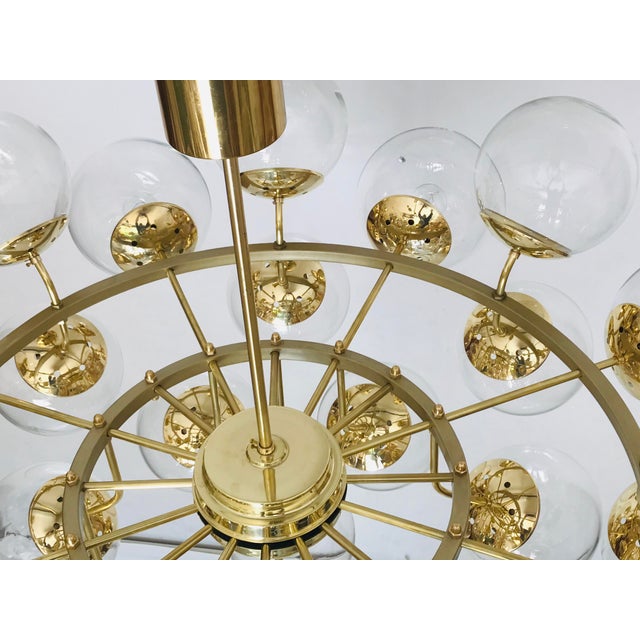 Large Hotel Chandelier from Kamenický Šenov, 1980s For Sale - Image 11 of 18