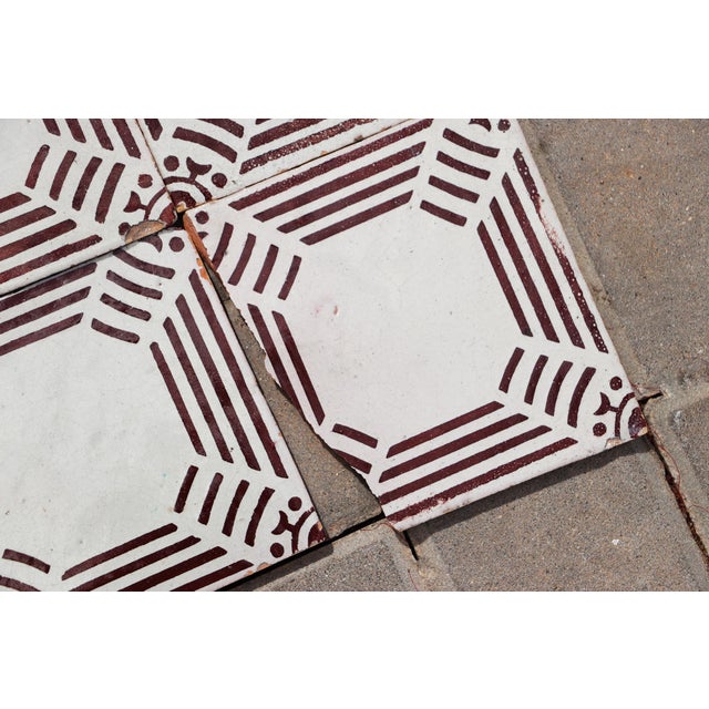 1920s Antique Bauhaus Portuguese Set of Ten Tiles For Sale - Image 12 of 13