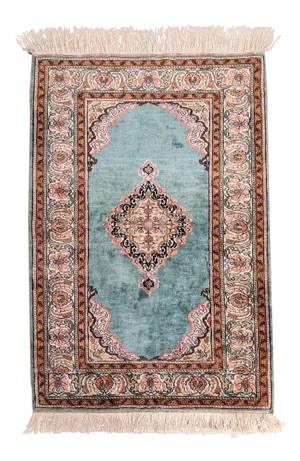 Double Knot Finest Green Handknotted Wool Rug (35" X 52")