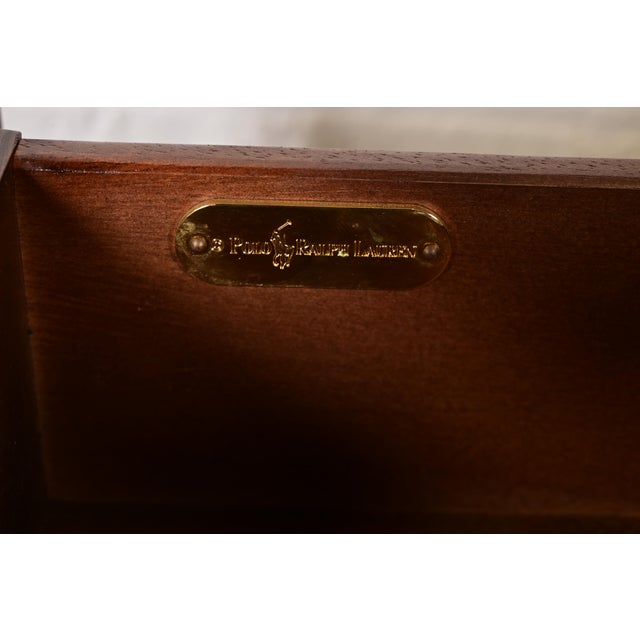 Ralph Lauren Italian Louis XV Mahogany Bombay Form Bedside Chests, Pair For Sale - Image 10 of 13