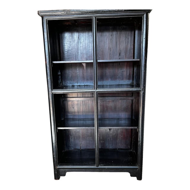 Antique Chinese Solid Bookcase For Sale
