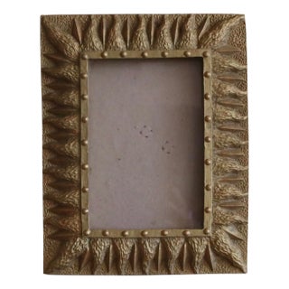 Vintage 90s Gold Resin Sun Frame For Sale