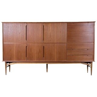 Danish Modern Teak Sideboard, 1960s For Sale