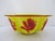 Glass Chinese Imperial Yellow Peking Glass Lobed Bowl Pair With Red Floral Overlay For Sale - Image 7 of 12