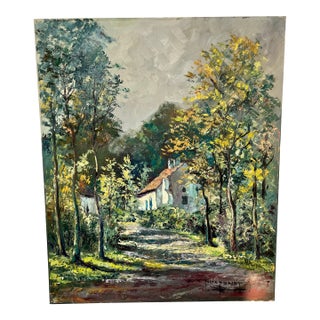 Vintage Nand De Pondt Belgian Original Oil Painting on Canvas For Sale