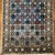 1950s Rare Small Vintage With Blue Geometric Design | 1'8" X 2'7" For Sale - Image 5 of 5