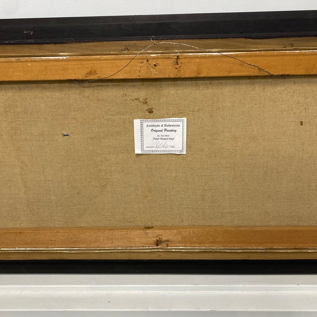 1970s Peter Keil Landscape Painting on Canvas ~ Framed For Sale - Image 12 of 12