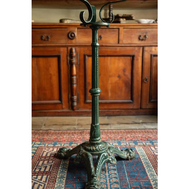 French Cast Iron Garden Table, 1890s For Sale - Image 4 of 12
