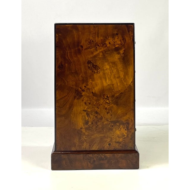 Vintage Italian Burl Wood 4-Drawer Nightstand or Side Chest For Sale - Image 6 of 13