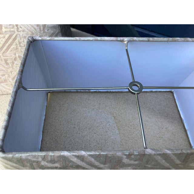 Textile Vintage Fortuny Fabric Lampshades/Pair For Sale - Image 7 of 10