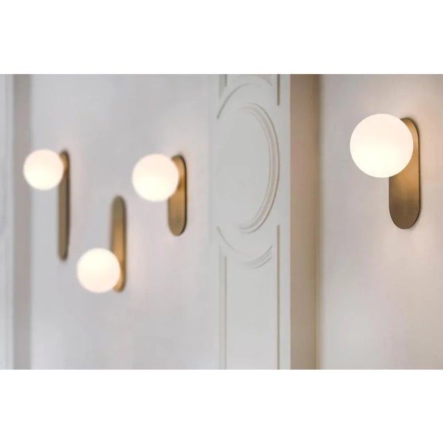 Contemporary Gold Adrion Wall Sconce Sm by Schwung For Sale - Image 3 of 5