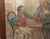 19th Century Antique 19th Century Original Men Playing Cards at Table Watercolor Painting For Sale - Image 5 of 12