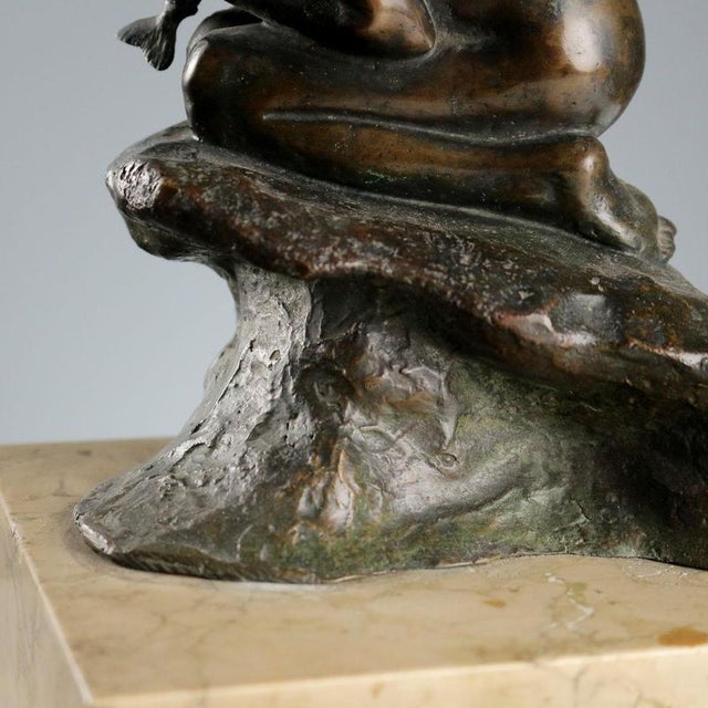 Vincenzo Gemito, Fisherman Sculpture, Bronze For Sale - Image 6 of 8
