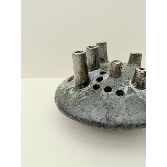 Ceramic Flower Vase, 1960s For Sale - Image 3 of 11