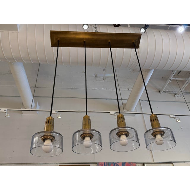 Thomas O'Brien Thomas O’Brien for Visual Comfort Iris Quatro Linear Pendant For Sale - Image 4 of 12