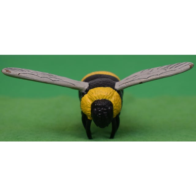 Lejeune Enamel Painted Bee. Bumble Bee Hood Ornament/ Car Mascot For Sale - Image 4 of 5