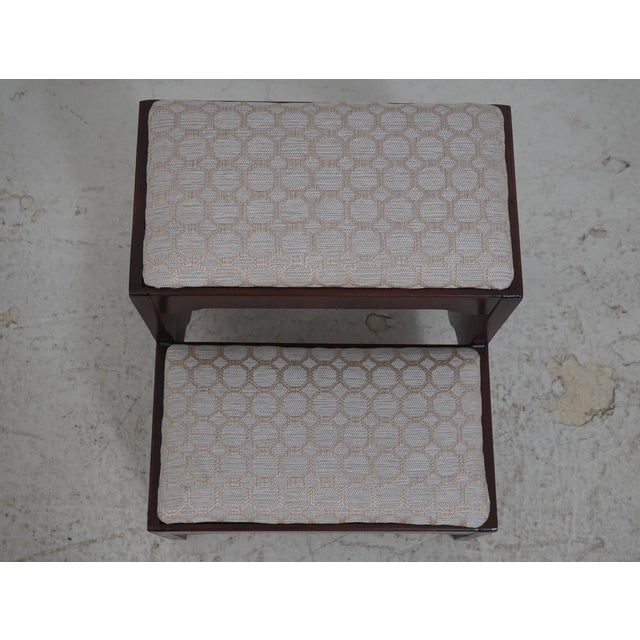 1990s Mahogany Chippendale Style Bedsteps For Sale - Image 5 of 14