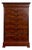 Louis Philippe Style Chest of Drawers in Flamed Mahogany For Sale